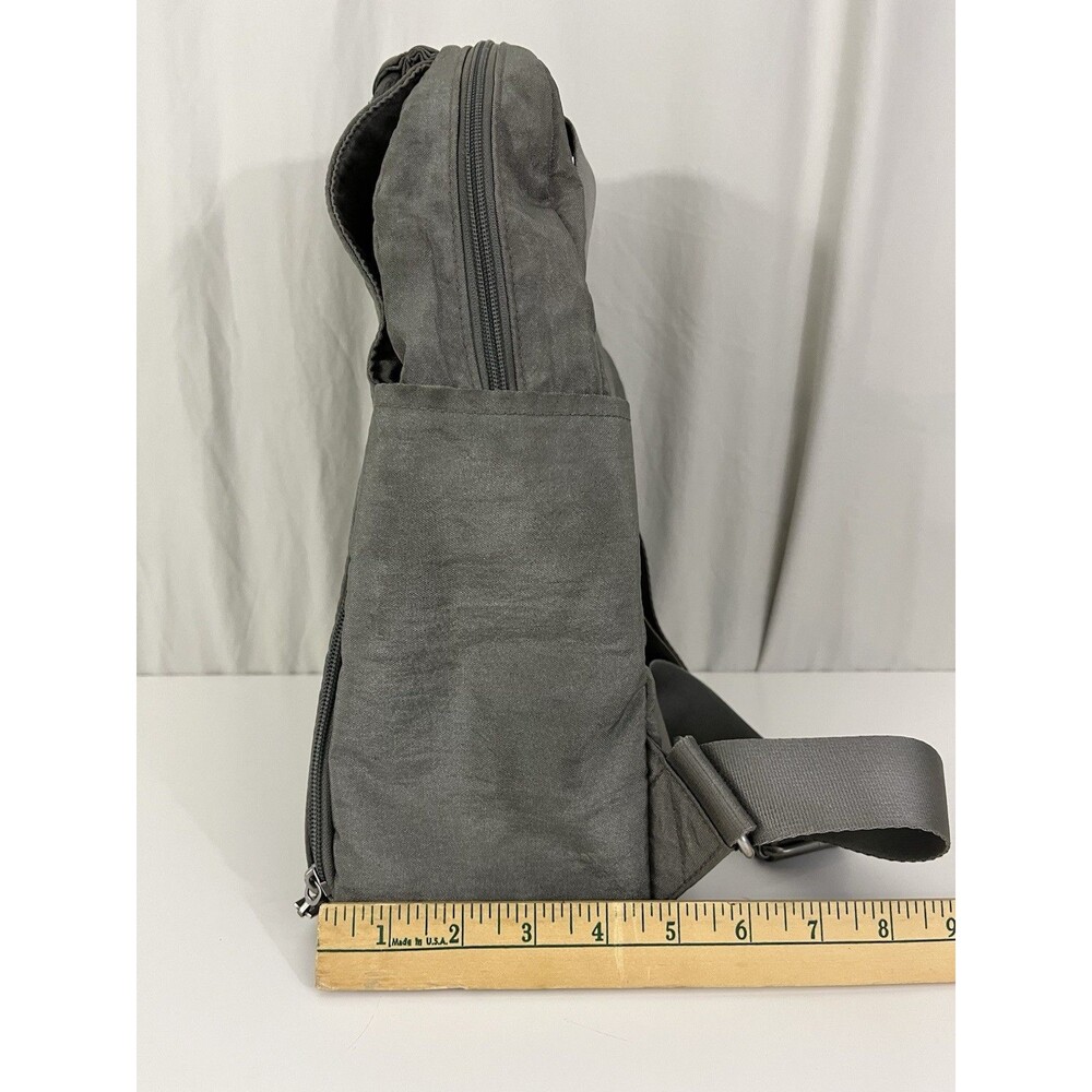 BAGGALLINI All Day AntiTheft RFID Protection Nylon Backpack GREY - Picture 4 of 7